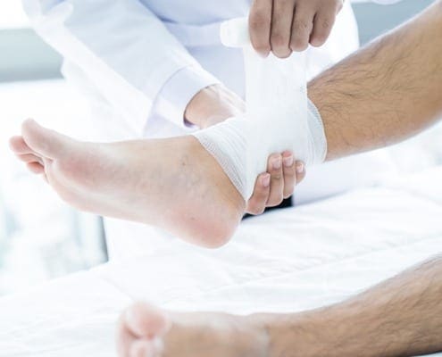 What causes leg sores?