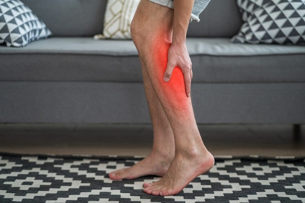 burning sensation in leg below knee